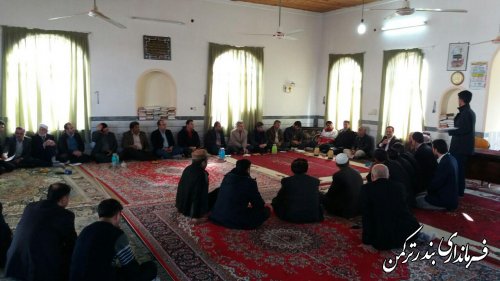 حضورکاروان  امید در روستای اورکت حاجی شهرستان ترکمن