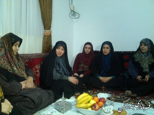 دیدار مشاور وزیر کشور در امور زنان و خانواده  با خانواده شهیده مرجان نازقلچی