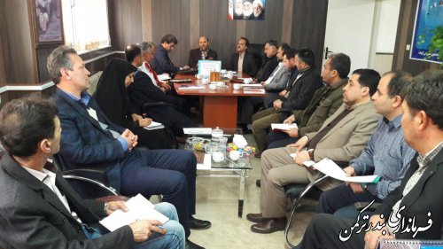 جلسه ستاد تسهیلات سفرهای نوروزی شهرستان ترکمن برگزار شد