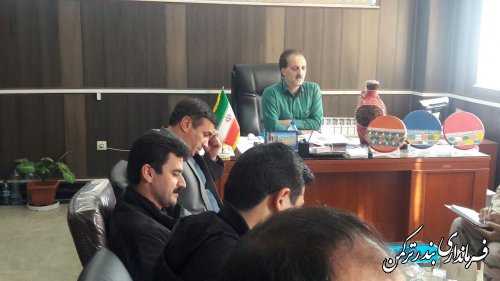 چهارمین جلسه ستاد تسهیلات خدمات نوروزی شهرستان ترکمن برگزار شد