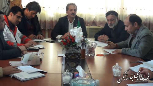 پنجمین جلسه ستاد تسهیلات خدمات نوروزی شهرستان ترکمن برگزار شد