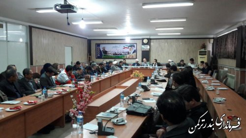 دوازدهمین جلسه شورای اداری شهرستان ترکمن  برگزار شد