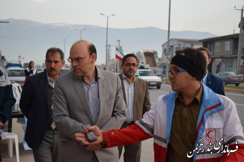 بازدید فرماندار از کمپ نوروزی هلال احمر شهرستان ترکمن