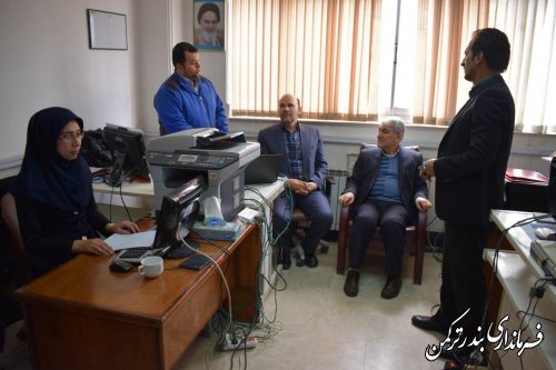 بازدید مدیر کل حراست استانداری از ستاد انتخابات شهرستان ترکمن