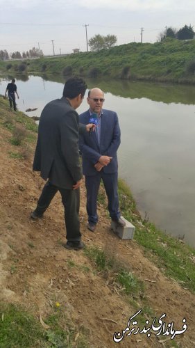 رها سازی 1000 قطعه بچه ماهی به رودخانه قره سو با حضور فرماندار
