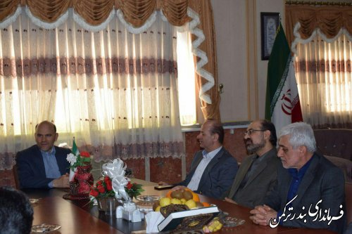دیدار نوروزی مدیرعامل شرکت آب منطقه ای استان گلستان با فرماندار ترکمن