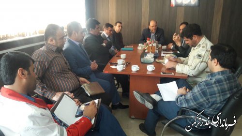 جلسه هماهنگی برگزاری رزمایش شهدای مدافع حرم در شهرستان ترکمن تشکیل شد