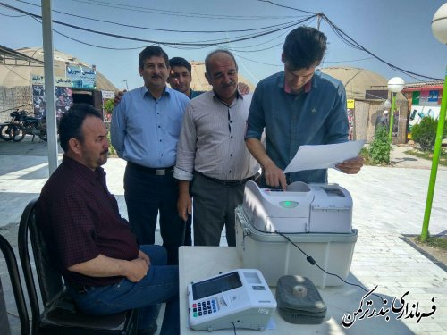 دومین روز برگزاری مانور آموزشی انتخابات تمام الکترونیک انتخابات شورای شهربندر ترکمن
