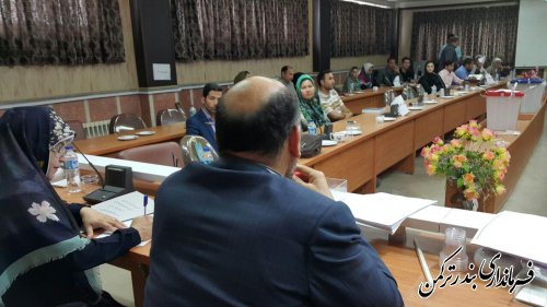 ششمین جلسه آموزش اعضای شعب اخذ رای انتخابات شهرستان ترکمن برگزار شد