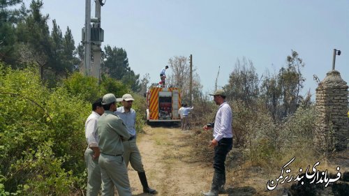 آتش سوزی در جزیره آشوراده با حضور به موقع نیروهای امدادی مهار شد