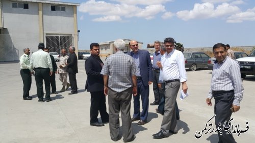 بازدید فرماندار و اعضای شورای تأمین شهرستان ترکمن از مراکز تحویل گندم
