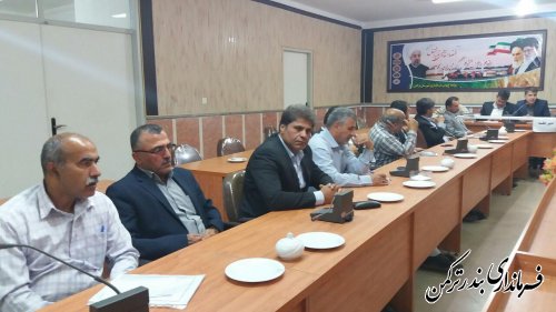 دومین جلسه هماهنگی اجرای پروژه زهکشی اراضی شهرستان ترکمن برگزار شد