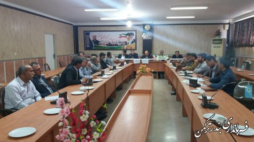 دومین جلسه هماهنگی اجرای پروژه زهکشی اراضی شهرستان ترکمن برگزار شد