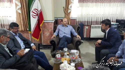 دیدار مدیرکل جهاد کشاورزی استان با فرماندار ترکمن 