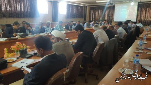 جلسه کمیته برنامه ریزی شهرستان ترکمن تشکیل شد