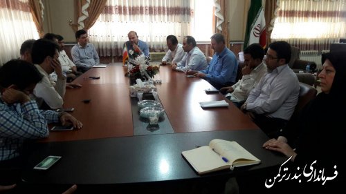 جلسه داخلی کارکنان فرمانداری شهرستان ترکمن تشکیل شد