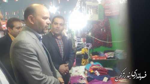 نمایشگاه کالا در شهرستان ترکمن افتتاح و بازگشایی شد
