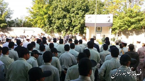 صبحگاه مشترک و رژه خودرویی نیروهای مسلح شهرستان ترکمن  
