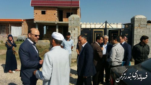 بازدید فرماندار ترکمن از روستای قره سو