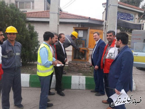 اجرای رزمایش ملی کنترل آماده بکاری مولدهای برق اضطراری در فرمانداری شهرستان ترکمن