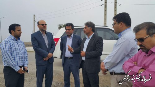 فرماندار ترکمن از شهرک صنعتی پنج پیکر بازدید کرد