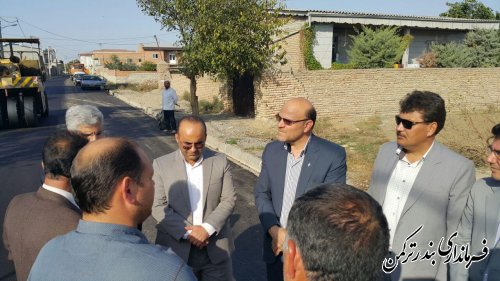 بازدید مدیرکل دفتر امور روستایی و شوراها  از اجرای طرح هادی روستای پنج پیکر