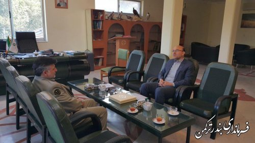 دیدار فرماندار با مدیرکل حفاظت محیط زیست استان