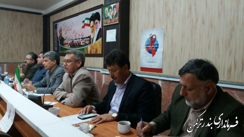 جلسه کارگروه سلامت  وامنیت غذایی شهرستان ترکمن برگزار شد