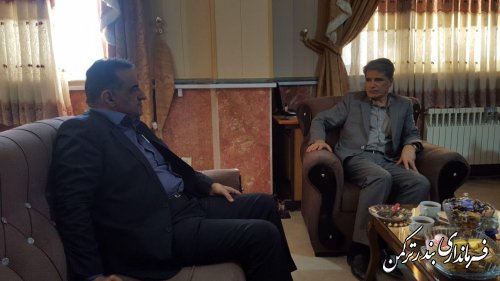 دیدار مدیرعامل آبفا استان با هیوه چی سرپرست فرمانداری ترکمن