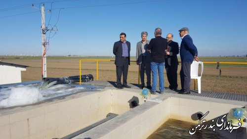 بازدید مدیرعامل آبفا استان از تاسیسات پروژه آب شیرین کن شهرستان ترکمن