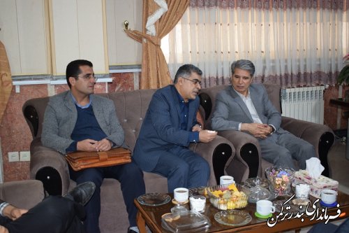 دیدار معاون طرح و توسعه شرکت آب منطقه ای استان با سرپرست فرمانداری ترکمن