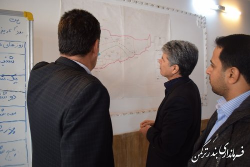 بازدید سرپرست فرمانداری از بخشداری مرکزی شهرستان ترکمن