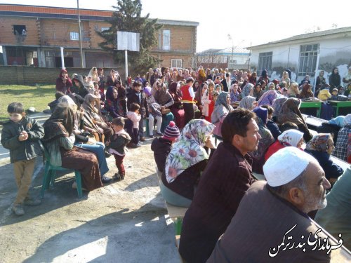 کلنگ زنی مدرسه سه کلاسه در روستای پنج پیکر شهرستان ترکمن