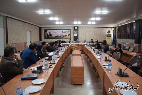 ششمین جلسه کارگروه سلامت و امنیت غذایی شهرستان ترکمن برگزار شد