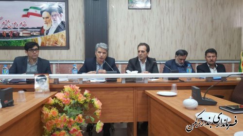 جلسه ستاد توسعه فضای سبز شهرستان ترکمن برگزار شد