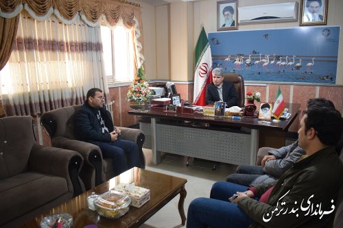 نشست رئیس و اعضای نظام مهندسی شهرستان ترکمن با فرماندار
