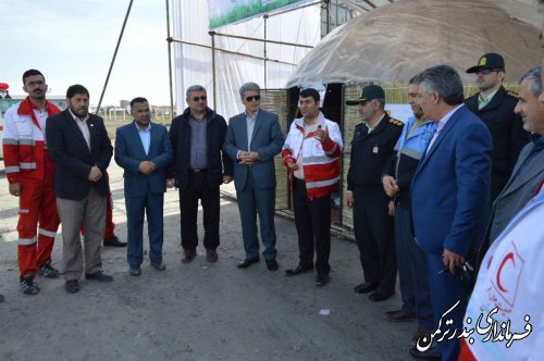 بازدید فرماندار از از کمپین نوروزی هلال احمر شهرستان