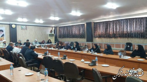 اولین جلسه کارگروه امور بانوان و خانواده شهرستان ترکمن درسال  97 برگزار شد