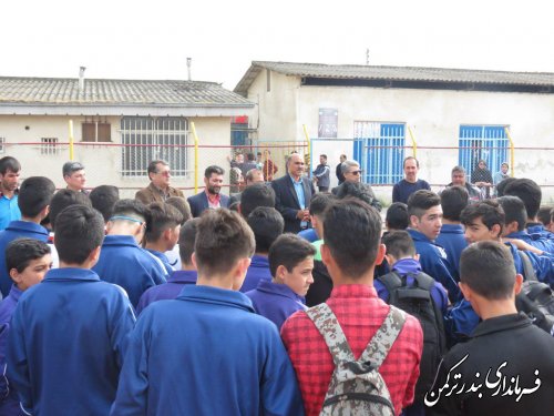 اعزام ورزشکاران شهرستان ترکمن به مسابقات المپیاد ورزشی قهرمانی استان