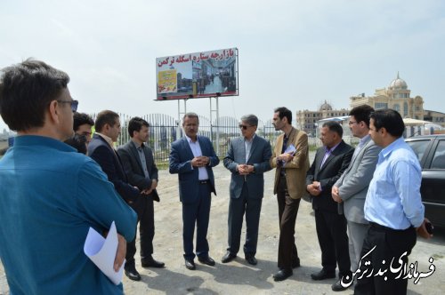 بازدید فرماندار از طرح بهسازی جاده سلامت شهرستان ترکمن