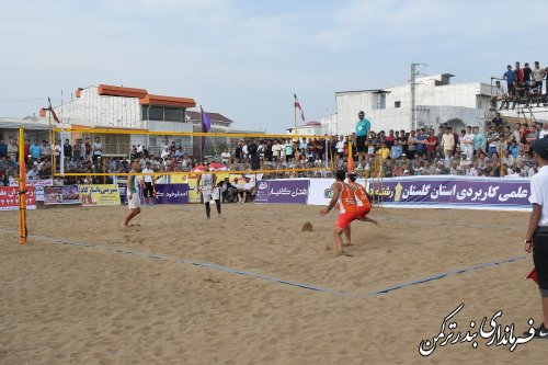 اختتامیه تور آزاد والیبال ساحلی کشور در شهرستان ترکمن