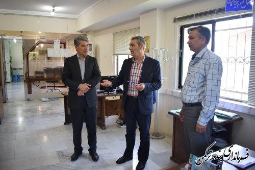 بازدید سرزده  فرماندار از اداره تامین اجتماعی شهرستان ترکمن