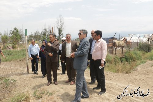 بازدید فرماندار از میدان سوارکاری شهرستان ترکمن