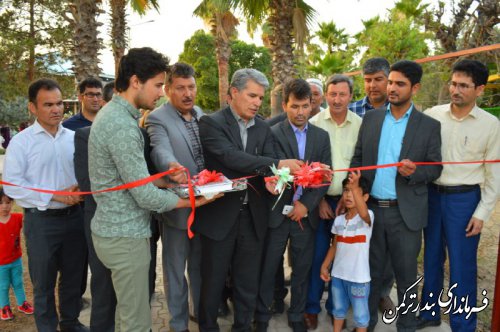 افتتاح شهربازی بوستان گلستان بندر ترکمن