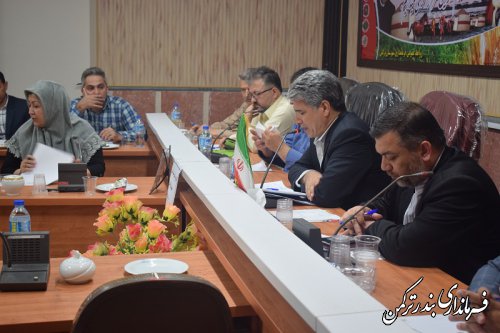 دومین جلسه کارگروه سلامت و امنیت غذایی شهرستان ترکمن در سال 97  برگزار شد