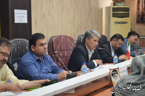 دومین جلسه کارگروه سلامت و امنیت غذایی شهرستان ترکمن در سال 97  برگزار شد