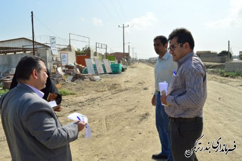 بازدید معاون سیاسی، امنیتی و اجتماعی فرماندار از ساخت و سازهای غیرمجاز شهرستان ترکمن