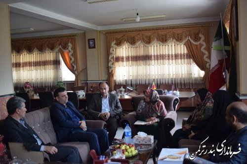 دیدار مدیرکل فرهنگ و ارشاد اسلامی استان با فرماندار ترکمن