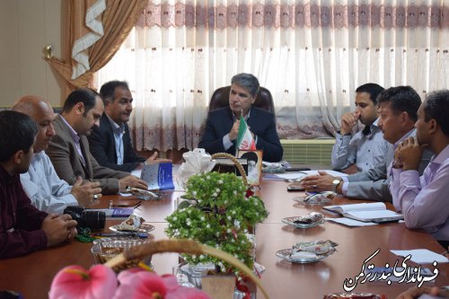 جلسه هماهنگی سیماک (سامانه یکپارچه سازی املاک کشور) در شهرستان ترکمن برگزار شد