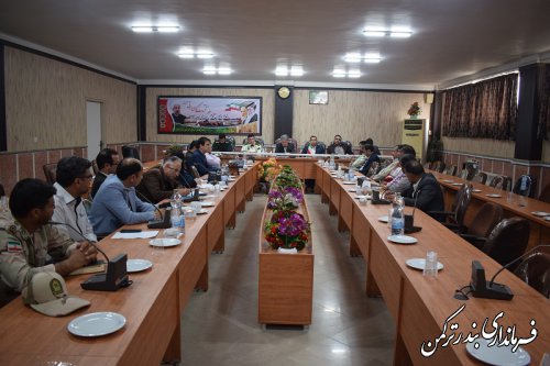 پنجمین جلسه شورای هماهنگی مبارزه با مواد مخدر شهرستان ترکمن برگزار شد